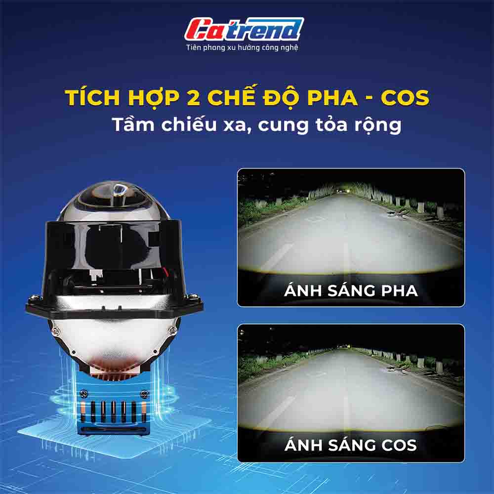 ánh sáng đèn bi led vision ls600