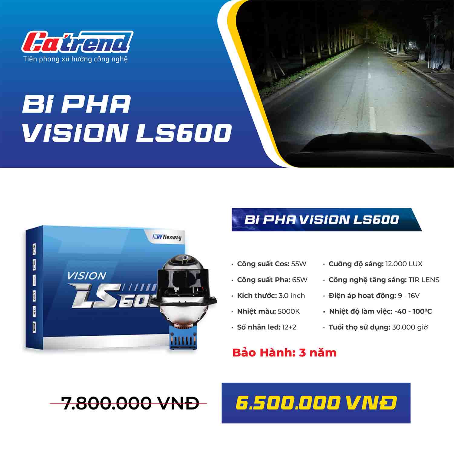 Báo giá bi pha LED Nexway Vision LS600