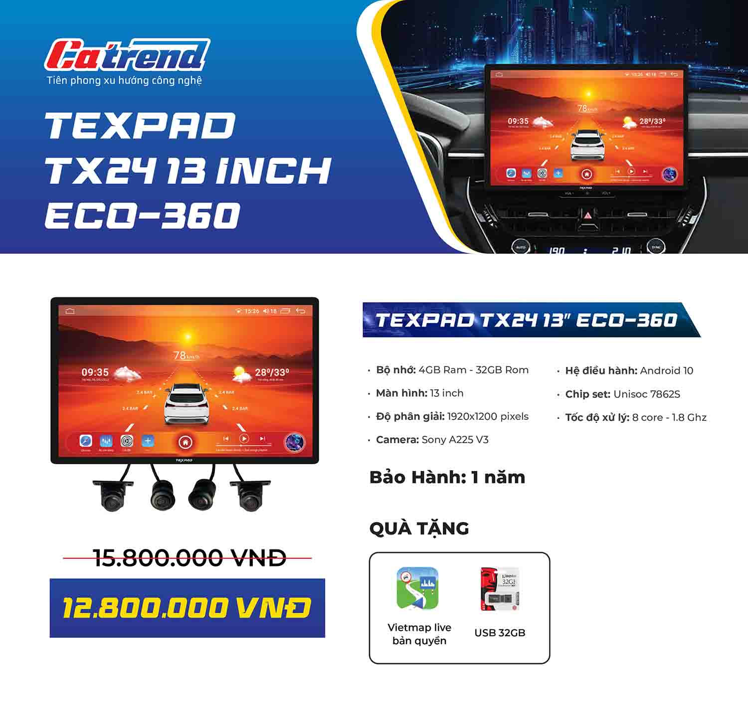 Màn hình TexPad TX24 Limited 13 inch