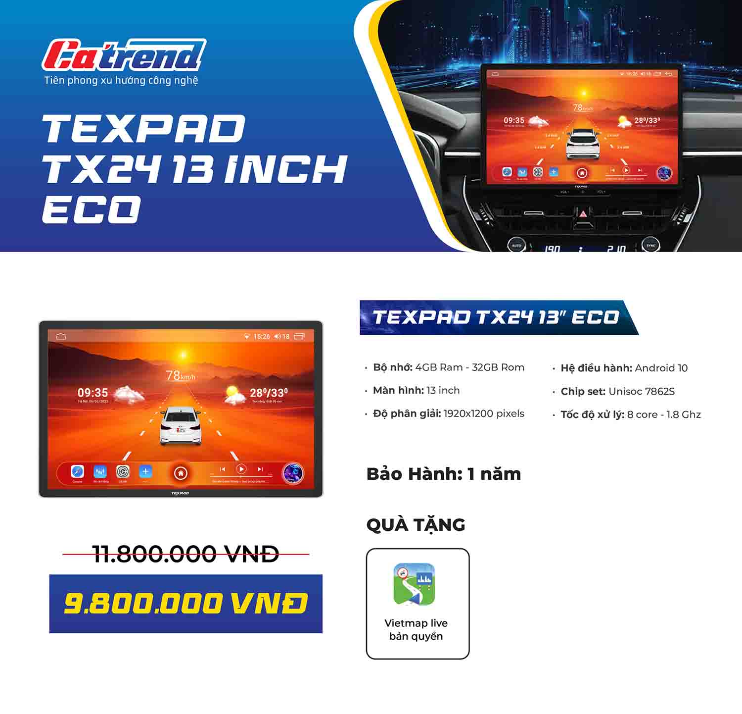 Màn hình TexPad TX24 Limited 13 inch