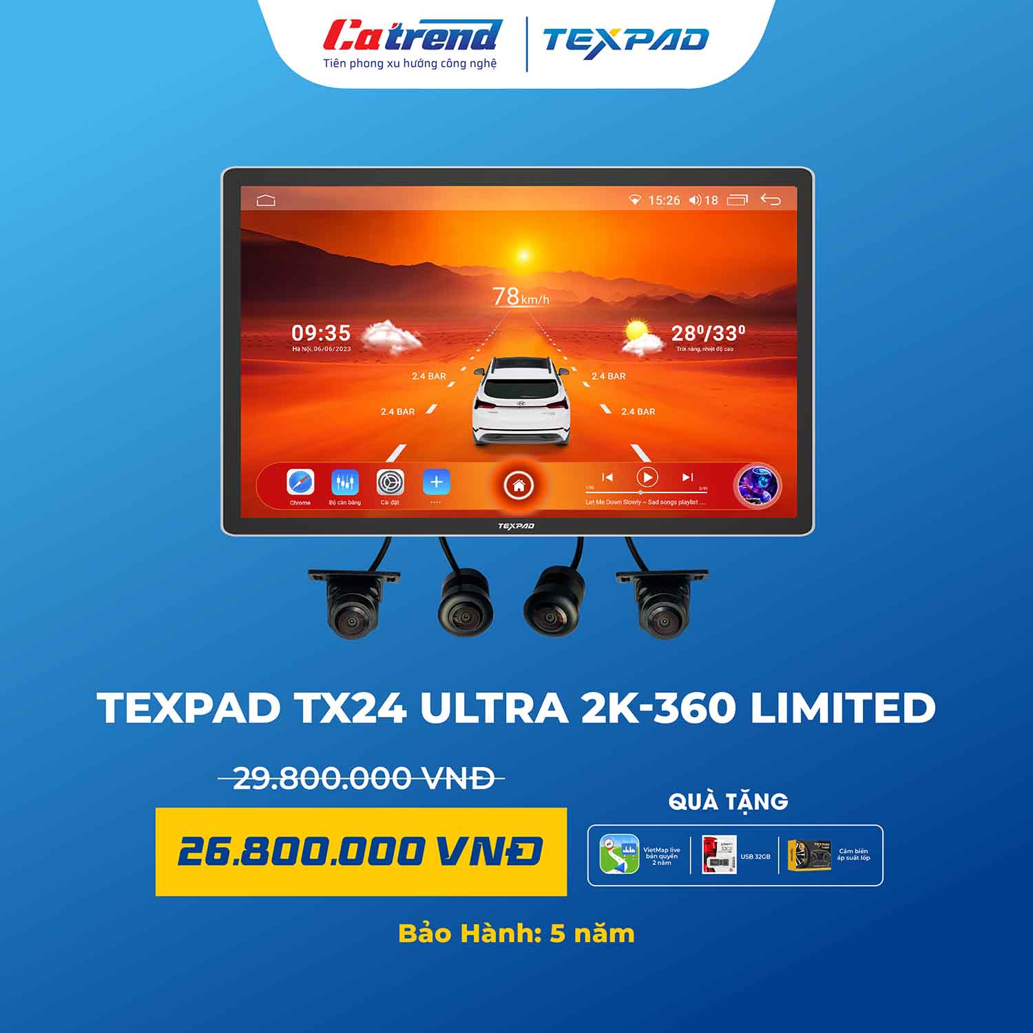Màn hình TexPad TX24 Ultra 2K 360 Limited 11.5 inch