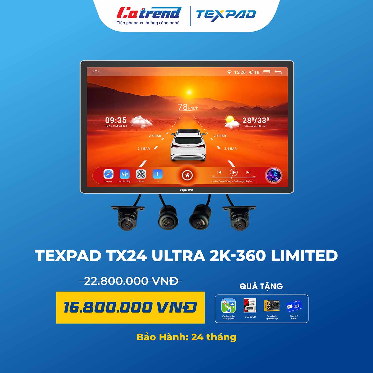 Màn hình TexPad TX24 Ultra 2K 360 Limited 11.5 inch