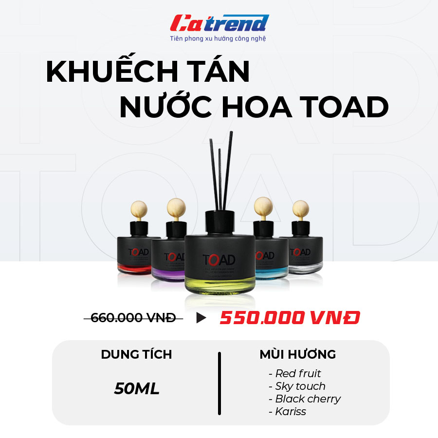 Giá nước hoa TOAD ô tô 50ml