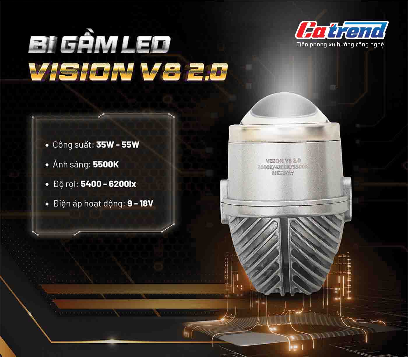Đèn bi gầm Nexway Vision V8