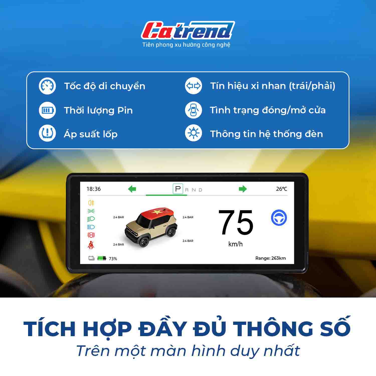 Màn hình Texpad TX24 ODO VinFast VF3