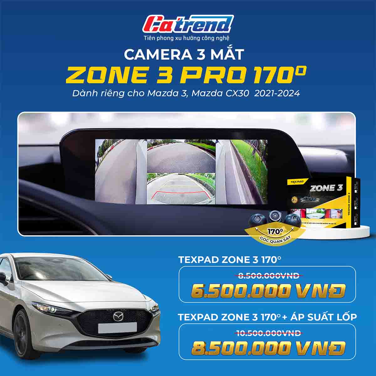 giá camera texpad zone 3 pro mazda 3