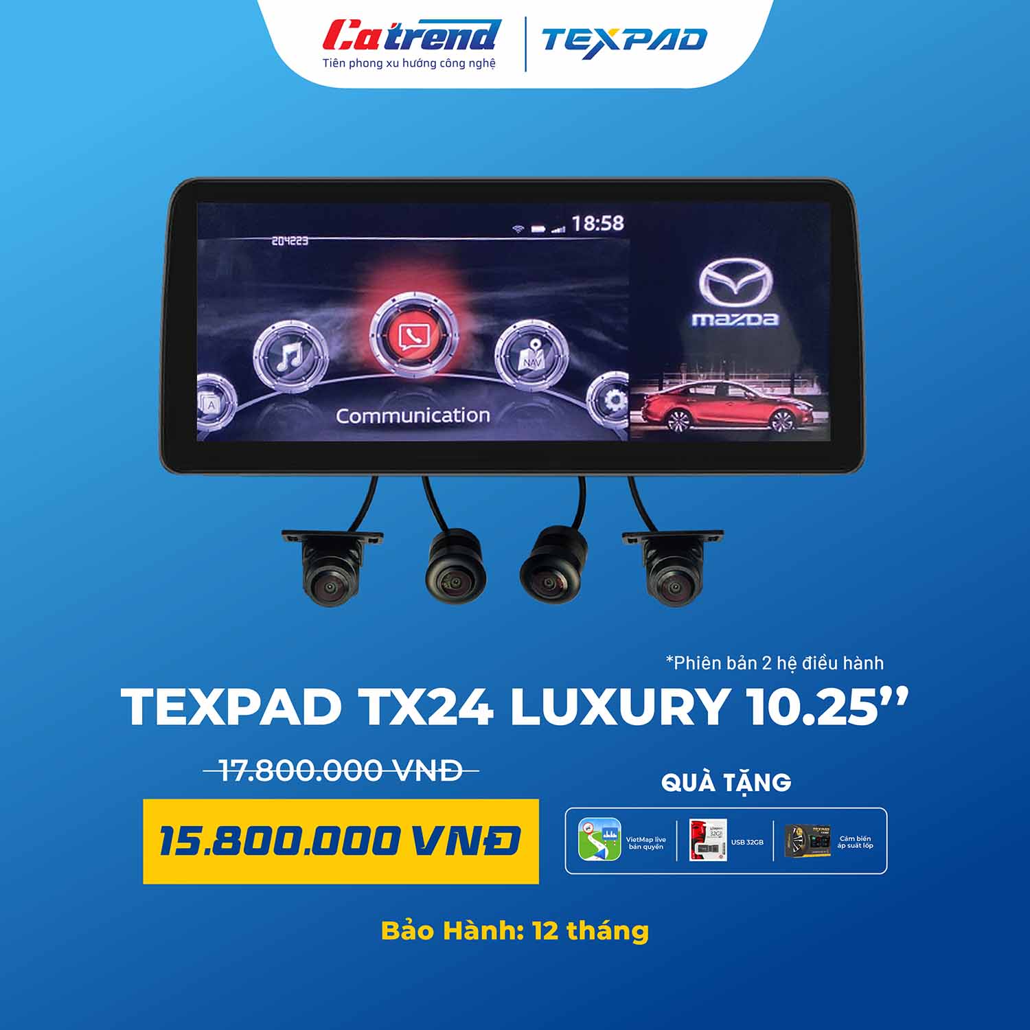 Màn hình Texpad TX24 Luxury 10.25 inch