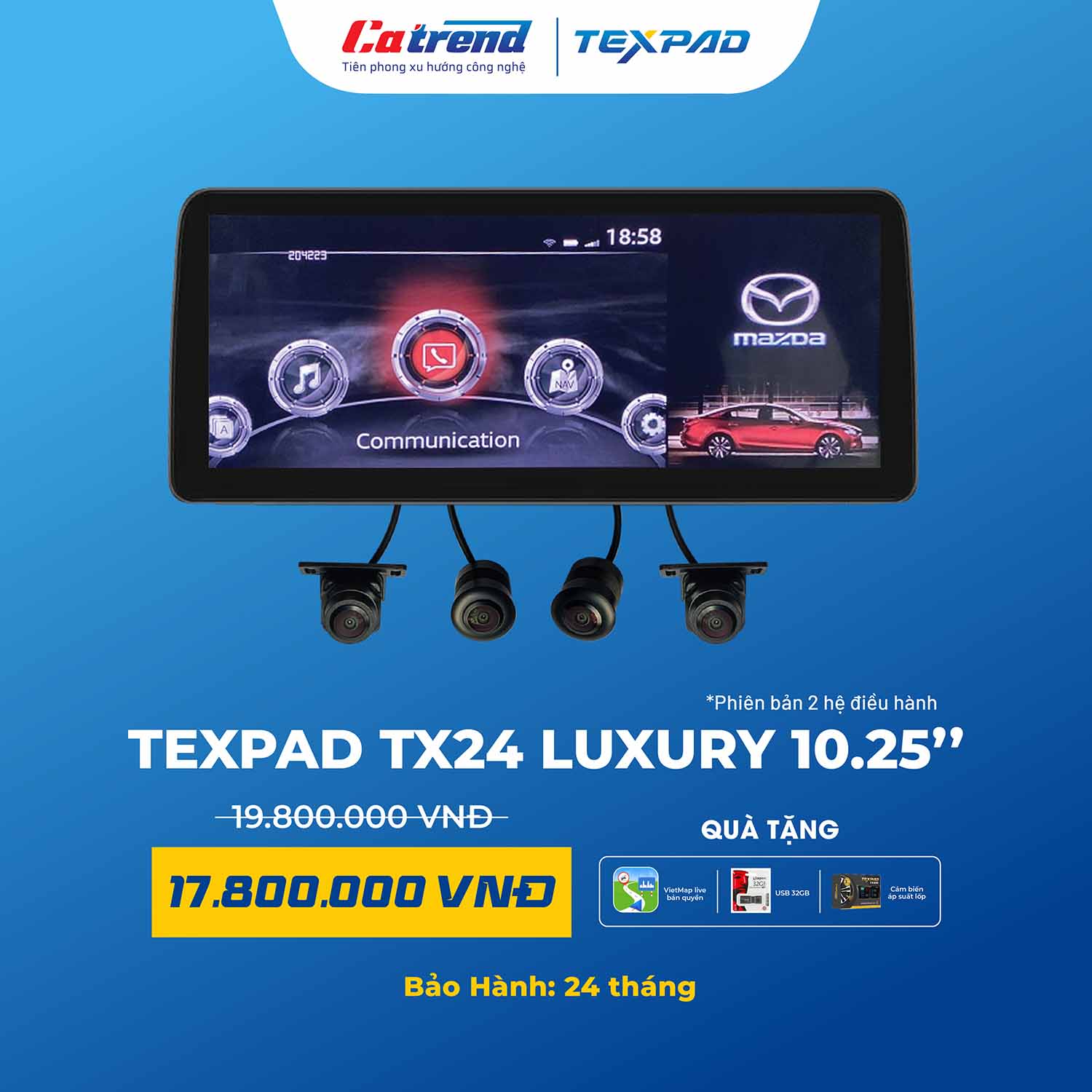 Màn hình Texpad TX24 Luxury 10.25 inch