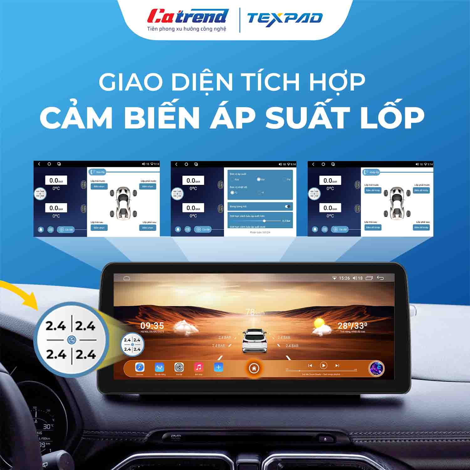Màn hình Texpad TX24 Luxury 10.25 inch