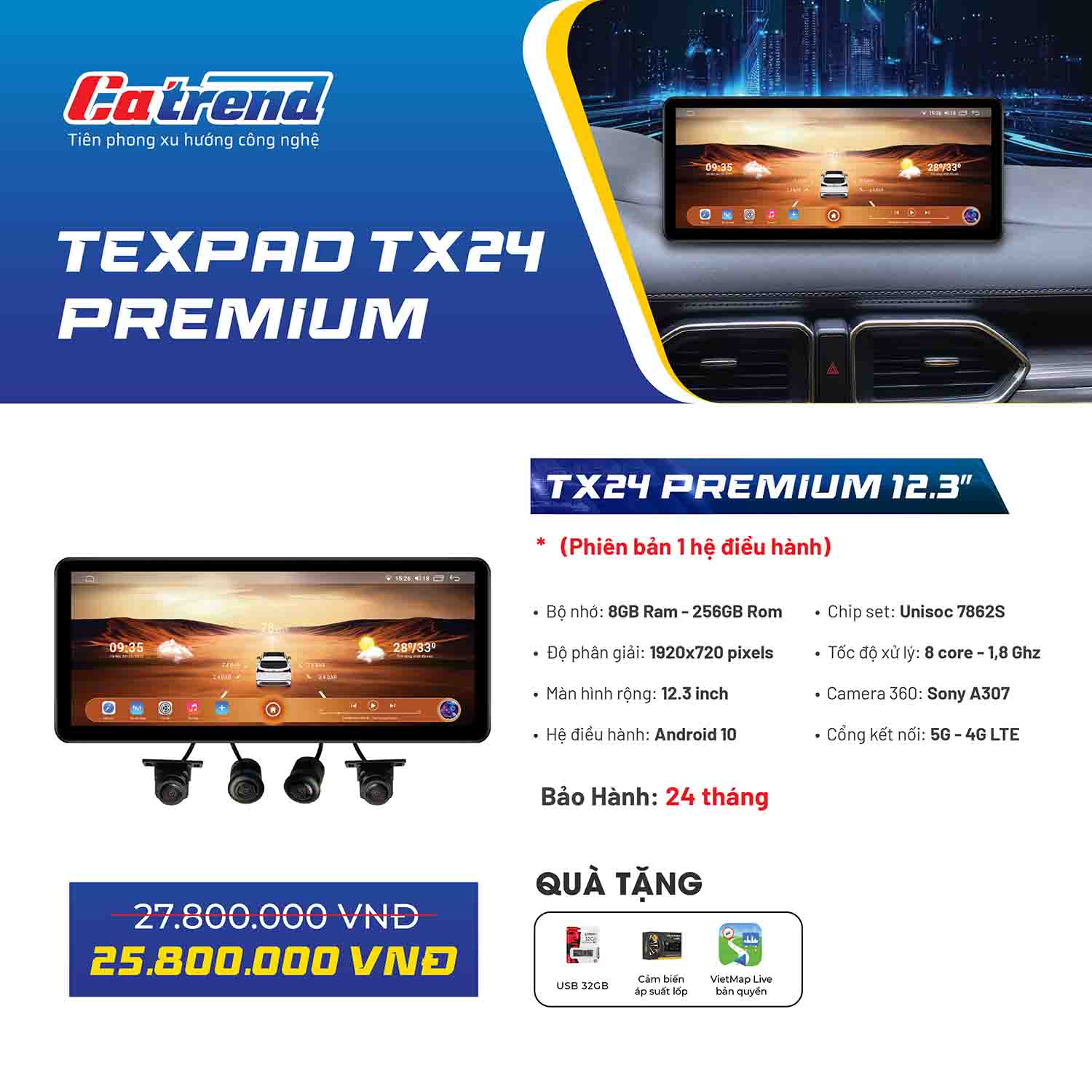 Màn hình Texpad TX24 Premium 12.3 inch