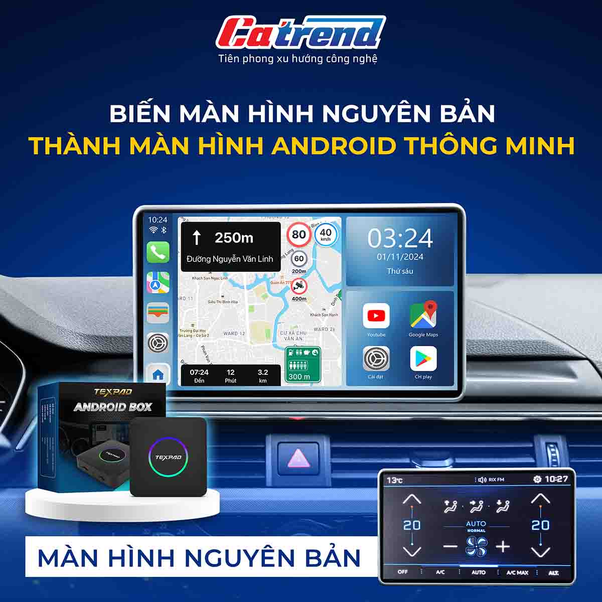 texpad tp650 plus biến màn hình zin thành màn hình android