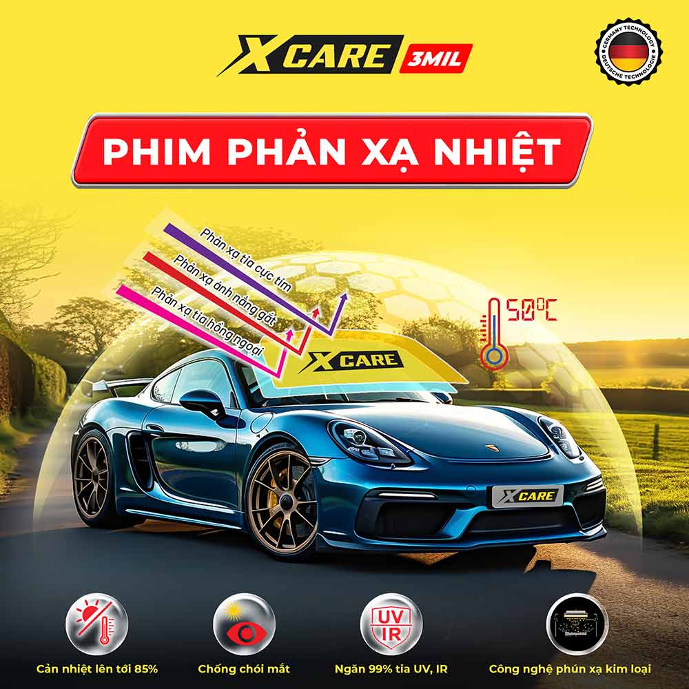 x-care phim cách nhiệt phản xạ nhiệt