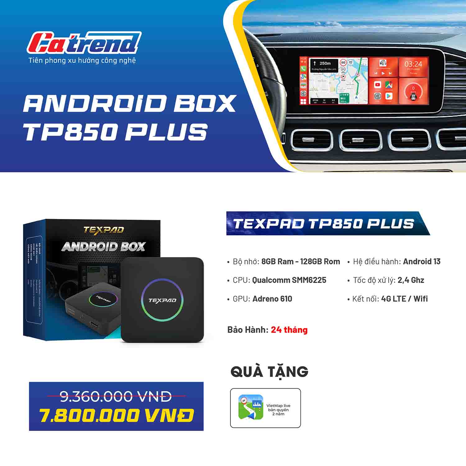 Báo giá Android Box Texpad TP850 Plus