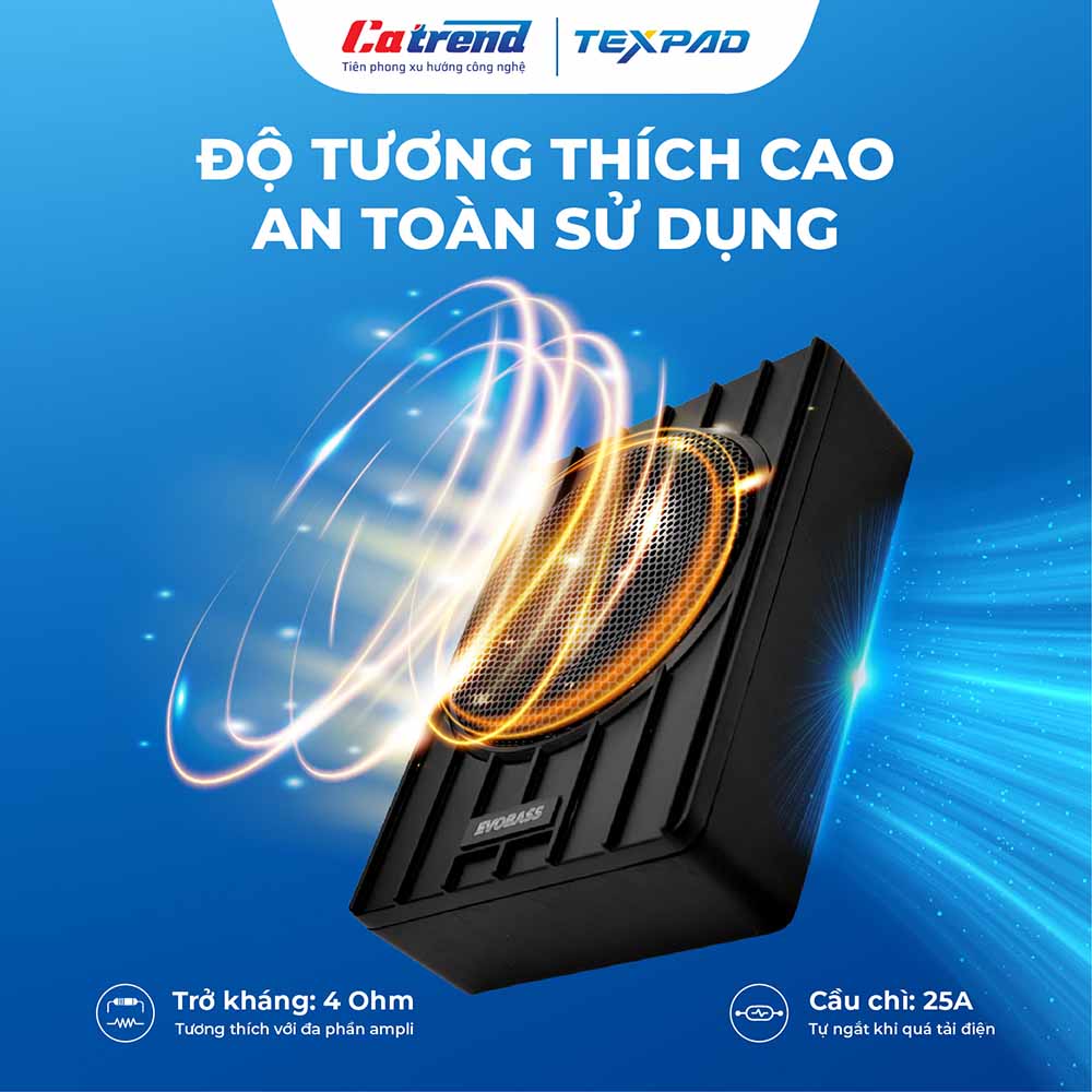 loa sub Texpad tương thích cao
