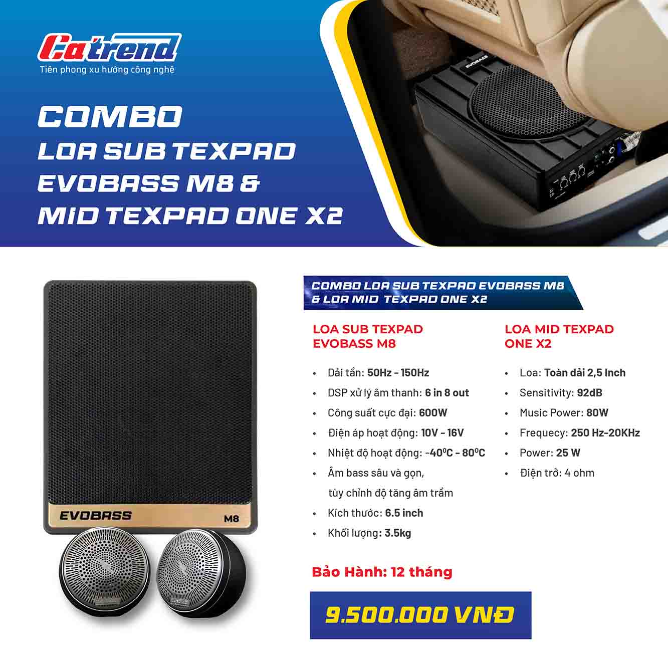 Loa sub điện Texpad Evobass M8