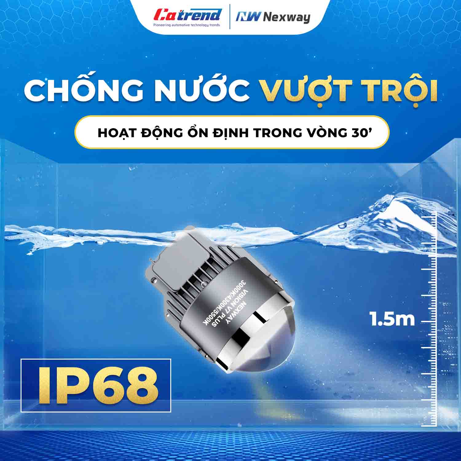 Vision V7 Plus Khả năng chống nước vượt trội