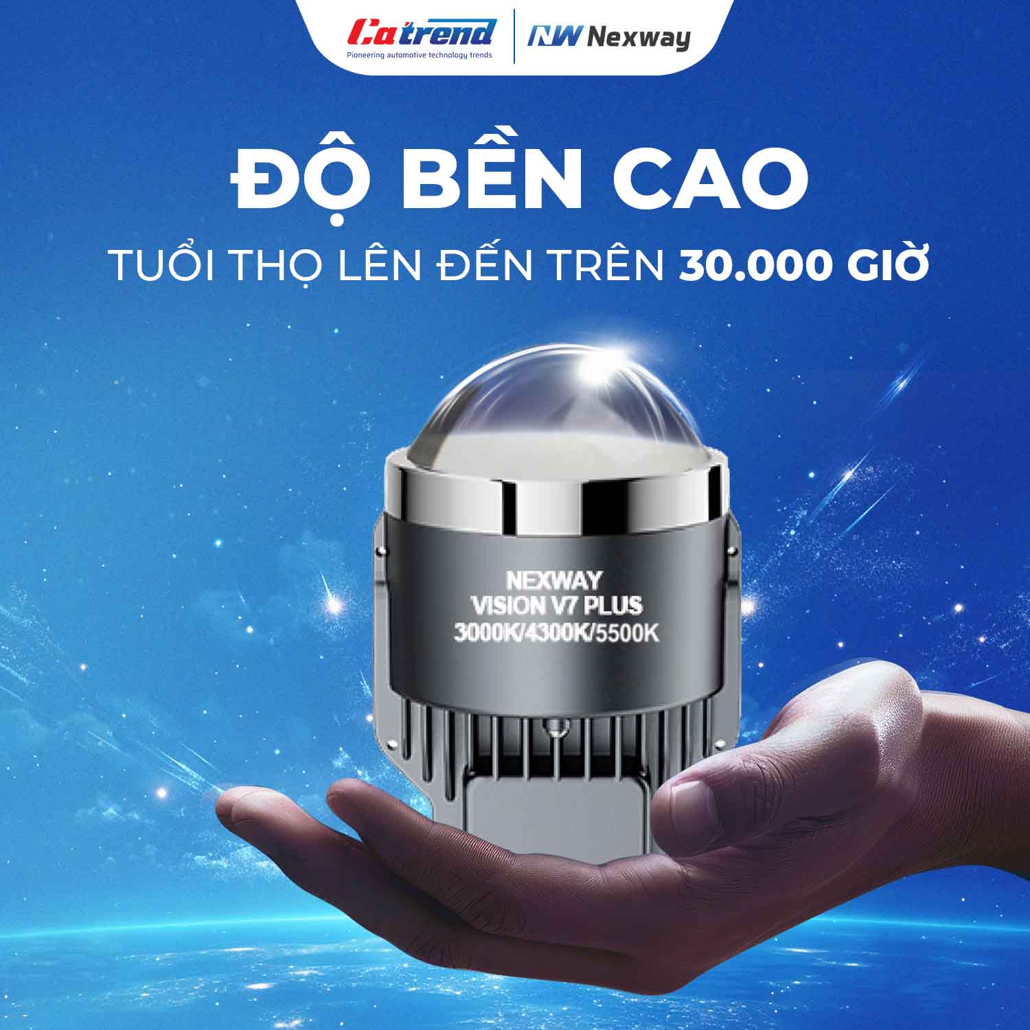 Đèn vision V7 Plus có độ bền cao