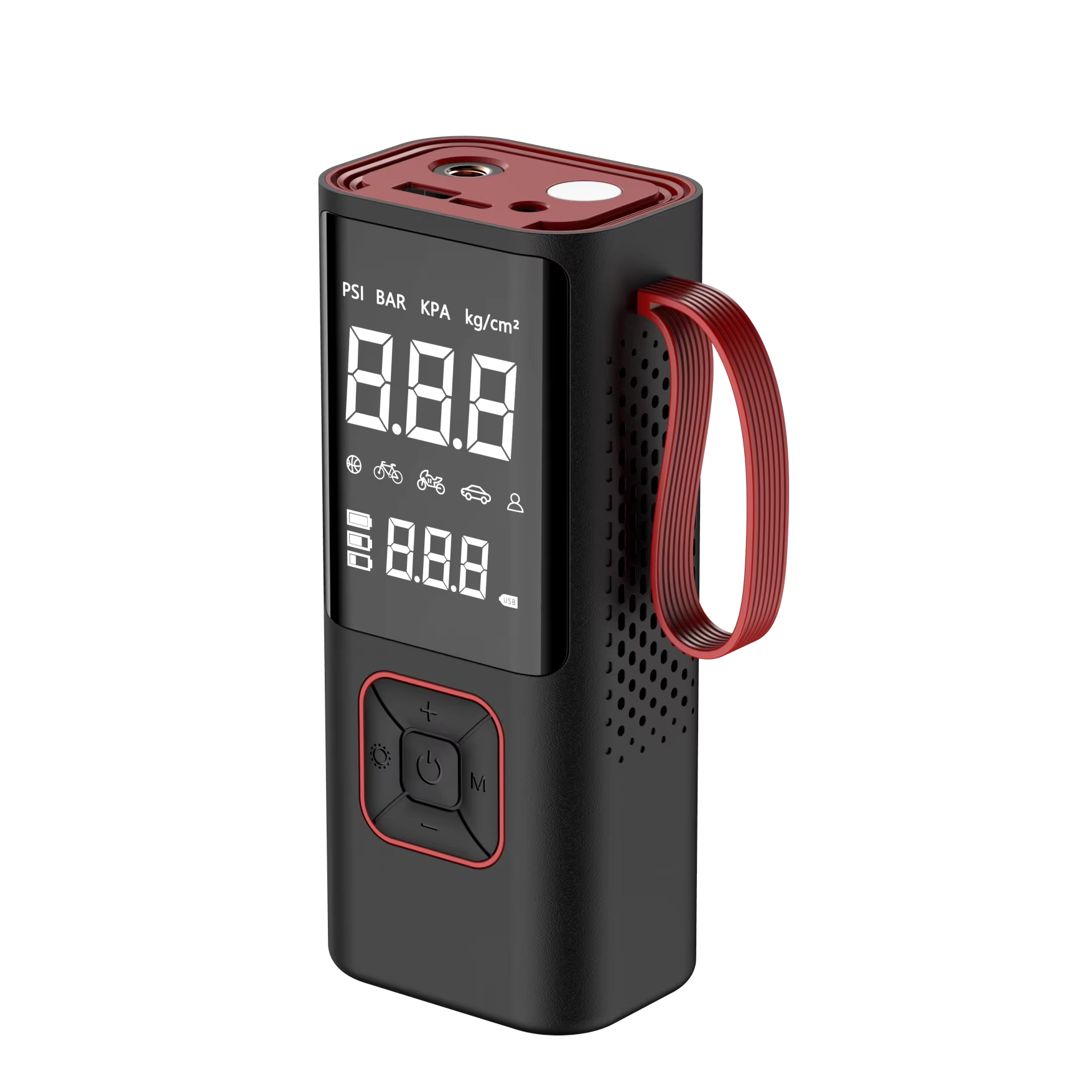 Máy Bơm Lốp Ô Tô Không Dây ATJ-6988 200PSI Pin 6000mAh