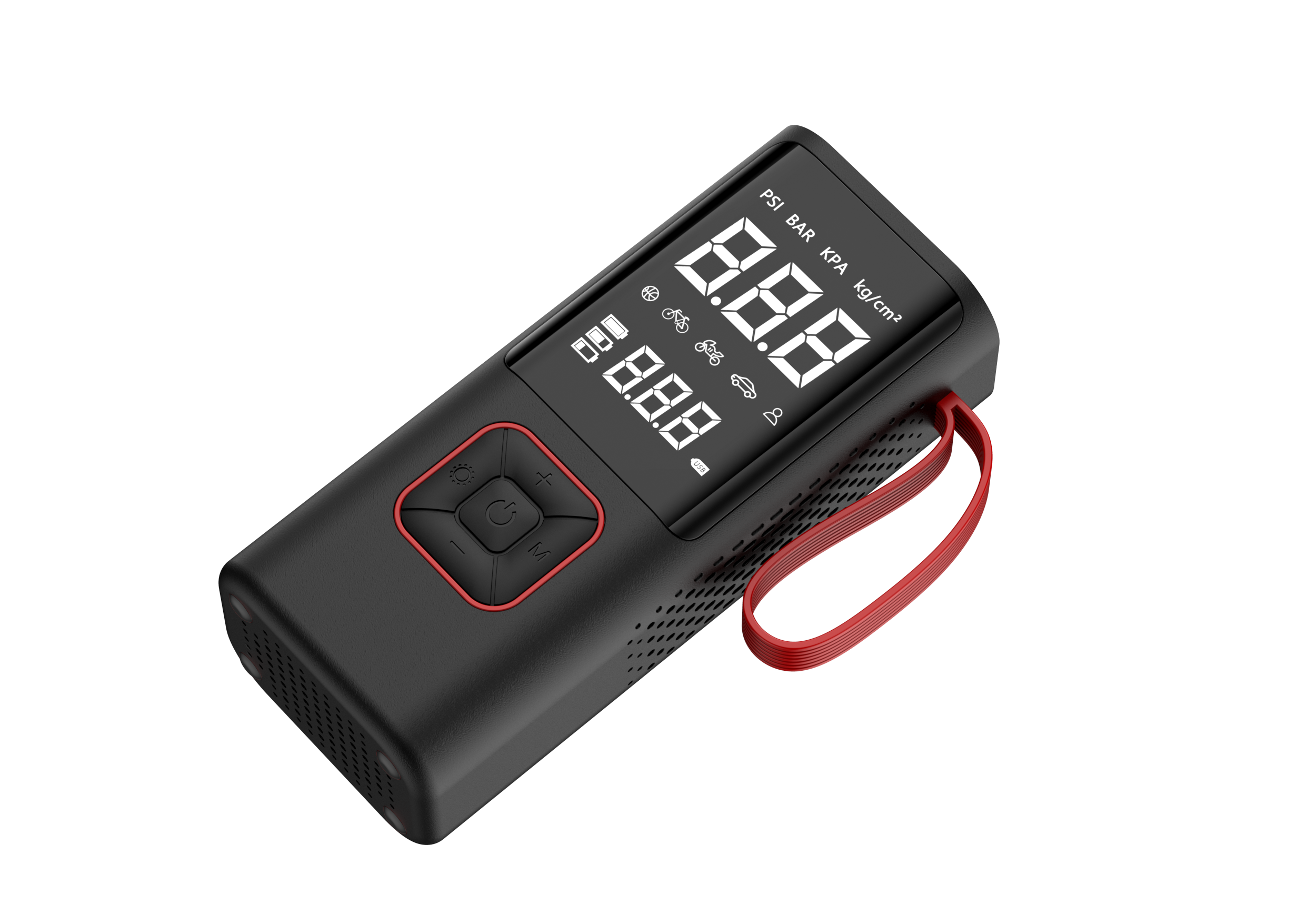 Máy Bơm Lốp Ô Tô Không Dây ATJ-6988 200PSI Pin 6000mAh
